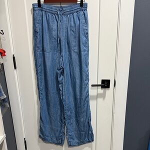 Lands End Size 10 Casual Blue Drawstring Pants